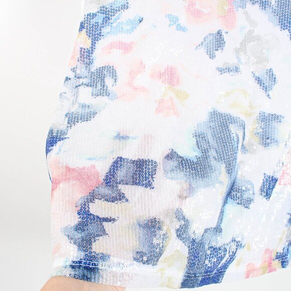 Chico's Blouse - Shiny Sequin Front - Pastel - Size 3 - XL - Picture 4 of 8